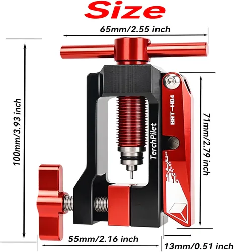Vista 7 de Cortador de manguera hidráulica para bicicleta, destornillador de aguja y kit de 8 aceitunas de latón, cortes limpios y conexiones seguras, solución