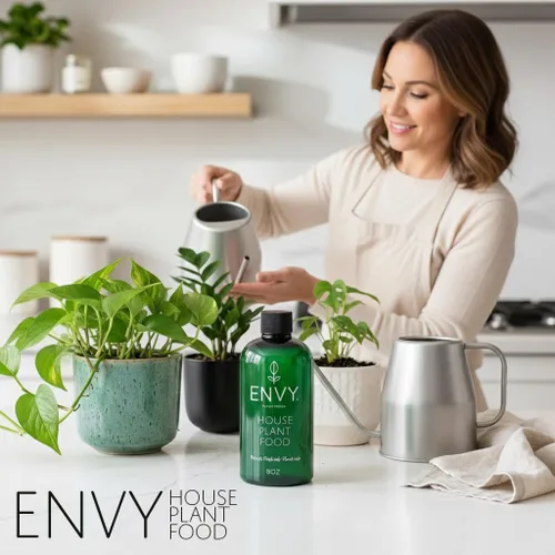 Vista 5 de ENVY Alimento para plantas de interior - Fertilizante líquido avanzado para plantas de interior - Fórmula multiusos de una parte para raíces más