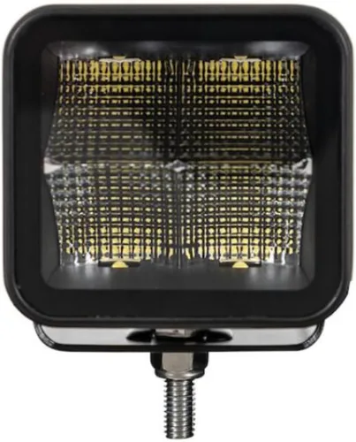 Vista 4 de Buyers Products 1492236 - Luz de inundación LED ultra brillante sin bordes, de 3 pulgadas de ancho, lente cuadrada, luz de punto/niebla para barra