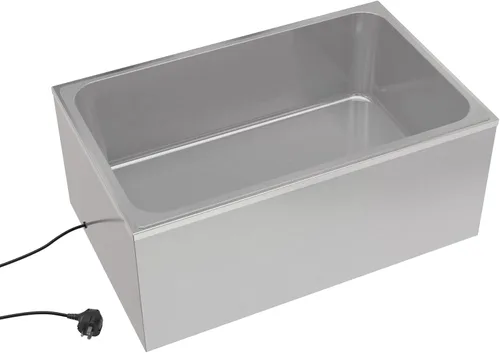 Vista 2 de KoolMore Calentador de alimentos comercial Bain Marie para encimera, estación de sopa y servidor de mesa de buffet con una sección de porción