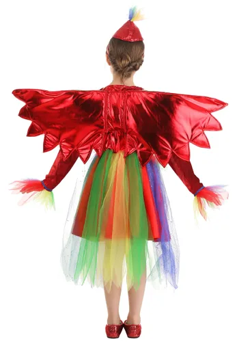 Vista 3 de Disfraz de Vestido de Loro Tropical para Niñas Multicolor