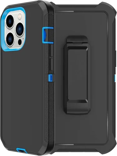 Vista 11 de Funda para iPhone 11 Pro Max con funda de clip para cinturón, 2 protectores de pantalla, protección contra caídas de grado militar, cuerpo completo