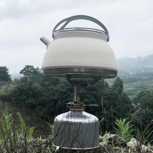 Vista 4 de Hervidor portátil plegable para camping, cafetera para senderismo, viajes y exteriores, 1.5 L