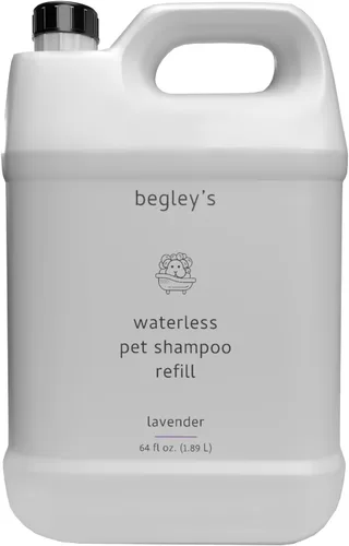 Vista 20 de Begley's - Champú sin enjuague sin agua para mascotas, limpieza sin baño, desodorizante y remoción de olores para un pelaje brillante y con olor