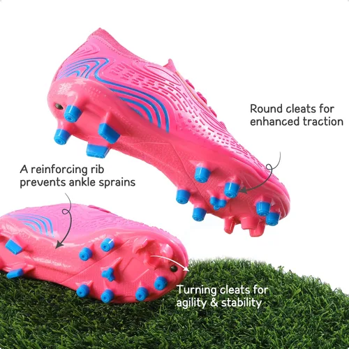 Vista 2 de Dream Pairs - Zapatos de fútbol para niños y niñas, zapatos de fútbol para niños pequeñosniños grandes