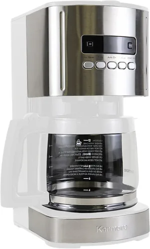 Vista 11 de Kenmore - Cafetera de goteo – Máquina de café programable de 12 tazas con jarra de vidrio, preparación regular y fuerte, apagado automático