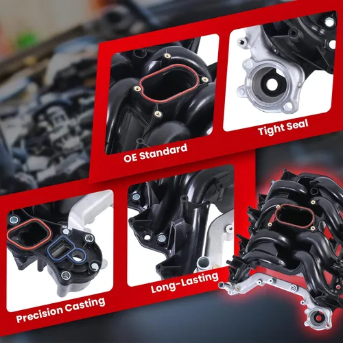 Vista 4 de MOSTPLUS Colector de admisión superior 615-188 con juntas compatibles con Ford F250 F350 E150 E250 E350 E450 5.4L V8