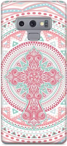 Vista 20 de Inspired Cases - Compatible with iPhone Xs Max Case - 3D Textured Protective Phone Case for Apple iPhone Xs Max - Ornate Cross - Coral and Mint