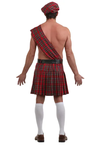 Vista 2 de Disfraz Sexy Escocés para Hombre Multicolor