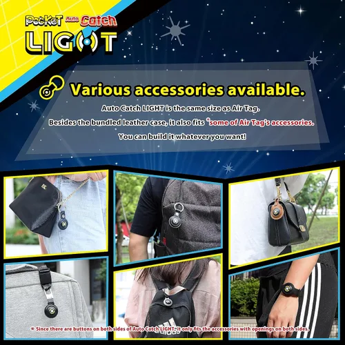 Vista 10 de Brook Pocket Auto Catch Light - Dual Accounts Portable Version of Auto Catcher, The Smallest Auto Catch Accessory as AirTag, 2P Auto Catching Pocket
