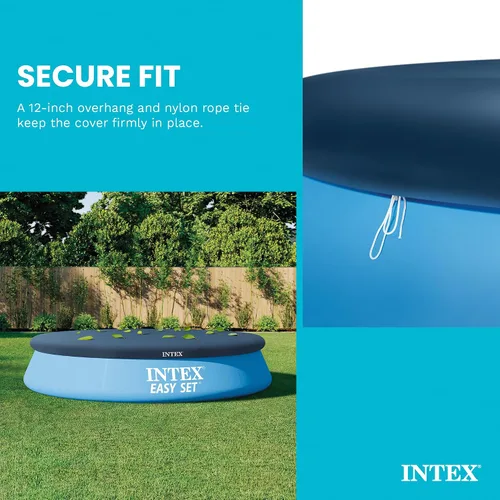 Vista 4 de Intex 10 pulgadas, cubrealberca de vinilo, fácil instalación