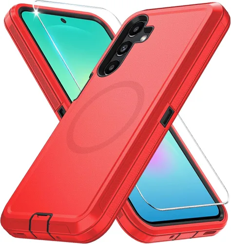 Vista 48 de Funda magnética para Samsung Galaxy S24+ Plus compatible con carga Magsafe [protector de pantalla de vidrio]