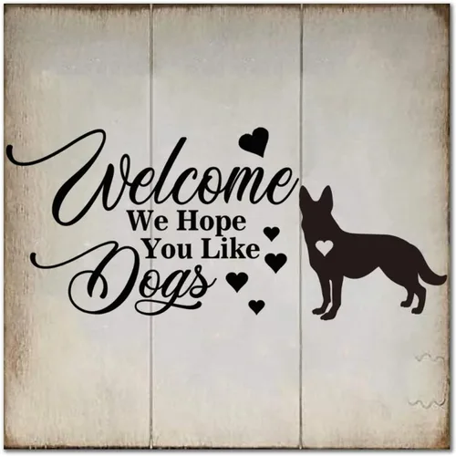 Vista 9 de Welcome We Hope You Like Lab Pointer - Letreros de madera para perro, reglas de perro, carpintería, garaje, decoración de pared para interiores
