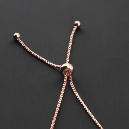 Vista 4 de ENSIANTH Pulsera ajustable con signo del zodiaco de oro rosa, regalo de cumpleaños para mujer