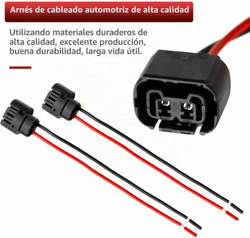 Vista 6 de Saihisday 5202 PS24W H16 Cable hembra Pigtail Dos Arnés de luz antiniebla Conector Enchufe (PS24W 5202 H16)