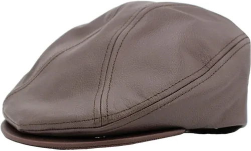 Vista 14 de KBETHOS Gorras clásicas de periódicos de la colección Ivy de Ascot de cuero fabricadas en Estados Unidos