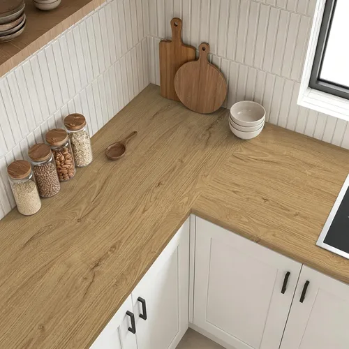 Vista 2 de practicalWs Papel de contacto de grano de madera para despegar y pegar