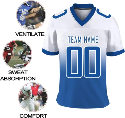 Vista 5 de Camiseta de fútbol personalizada con nombre y número del equipo, uniforme deportivo personalizable para jóvenes, hombres y mujeres, regalo