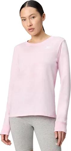 Vista 19 de Nike Sportswear Club - Camiseta de manga larga para mujer Negro/Blanco