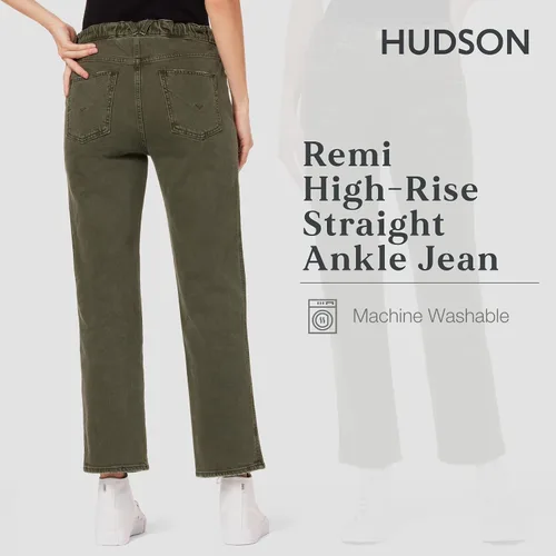 Vista 3 de HUDSON Remi - Jeans rectos de tiro alto para mujer