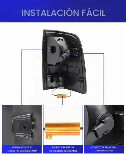 Vista 4 de AUTOONE Conjunto de Luz Trasera LED Completa Ram para Dodge Ram 1500 2009, Ram 1500 2500 3500 2010-2018, Lado del Conductor y Pasajero con Lente