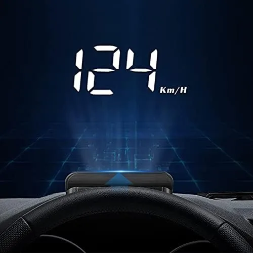 Vista 4 de Coche, HUD Proyector Multifunción Medidor de Alarma de Alarma de Fatiga Conducción Recordatorio