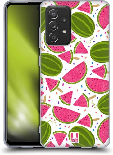 Vista 12 de Head Case Designs Apple Fruit Prints - Funda de gel suave compatible con Galaxy A52 / A52s / 5G (2021)