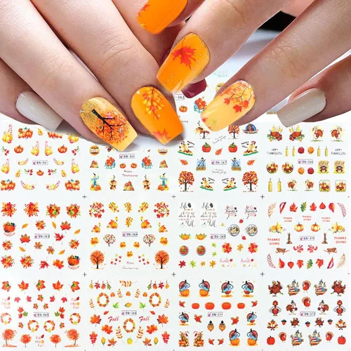 Vista 12 de Calcomanías de arte de uñas de flores, calcomanías de uñas de transferencia de agua, suministros de arte de uñas, lirio de verano, orquídea