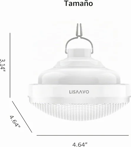 Vista 6 de 2 luces de tienda de campaña recargables 2400mAh LED luz de camping, IPX5 impermeable para camping, al aire libre, corte de energía