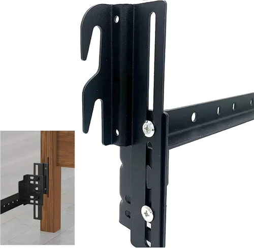 Vista 9 de 2 adaptadores de marco de cama para cabecero, placa de modificación de cama Queen, adaptador/conector, kit de adaptador de cabecera resistente