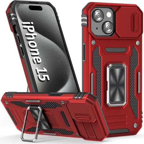 Vista 27 de Funda para iPhone 15 Pro, color verde alpino