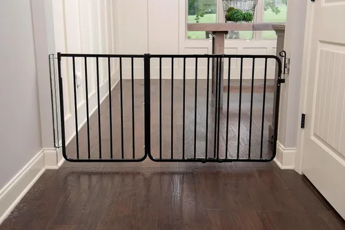 Vista 3 de Cardenal Gates 21 3/4" Negro Puerta extensión, Negro
