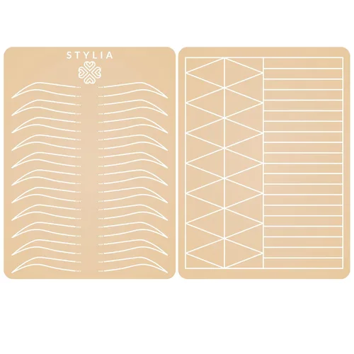 Vista 7 de Stylia Hoja de piel falsa de práctica de Microblading para tatuaje de cejas, piel falsa para tatuaje, aguja de micro cuchillas, maquillaje de cejas