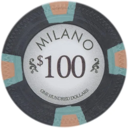 Vista 13 de Claysmith Gaming Milano Casino - Fichas de póquer de arcilla de grado 0.35 oz, paquete de 50