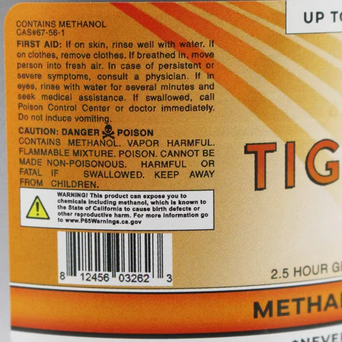 Vista 3 de TigerChef, latas de combustible en gel por rozamiento, metanol, Plateado, 2