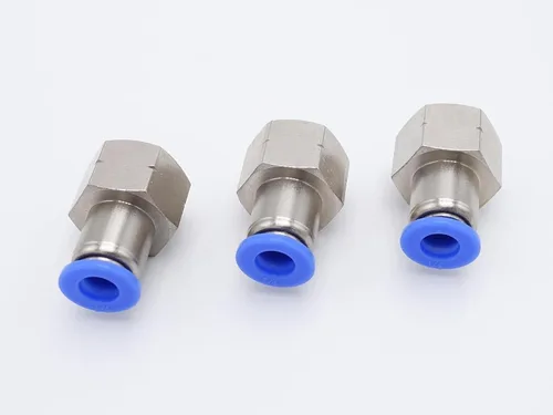 Vista 22 de Conexión de conexión de 1/2" OD x 1/2" macho NPT rosca, línea de agua recta macho neumática, conectores de empuje rápido (paquete de 4)