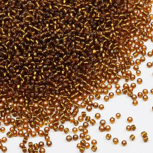 Vista 21 de Cuentas de Semilla de Vidrio Transparentes con Línea Plateada Tamaño 8/0 Artesanías Cuentas de Semilla de Cristal de 3 mm para Hacer Joyas