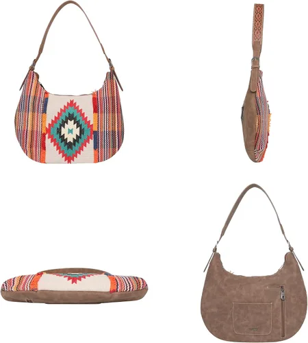 Vista 2 de Montana West Aztec Tapestry Collection Tote Bag Western Shoulder Handbag for Women