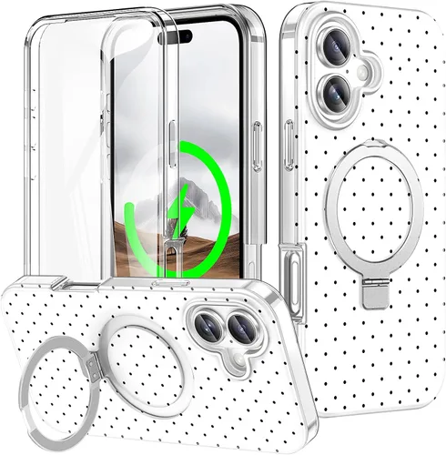 Vista 60 de Funda para iPhone 16 con protector de pantalla-Lotus A25