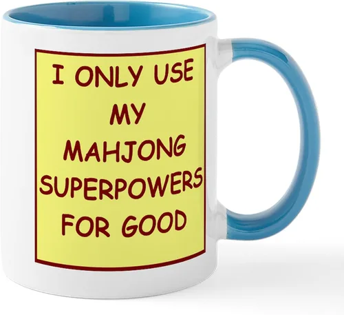 Vista 45 de CafePress Mahjong Mugs - Taza de café de cerámica de 11 oz (11.0 fl oz)