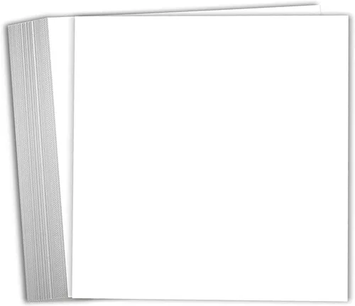 Vista 8 de Hamilco Papel de cartulina blanca para álbumes de recortes, 12 x 12 pulgadas, cartulina de 65 libras, paquete de 50 (brillante)