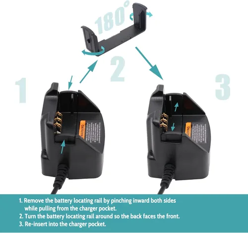 Vista 3 de Reemplazar PMLN7089 Cargador de coche para Motorola CP200 CP200D PR400 EP450 DEP450 CP040 CP150 CP180 Cargador de coche de viaje para vehículos