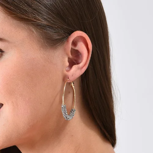 Vista 4 de Jinxiuge Juego de 6 pares de aretes de aro con cuentas para mujer, hechos a mano
