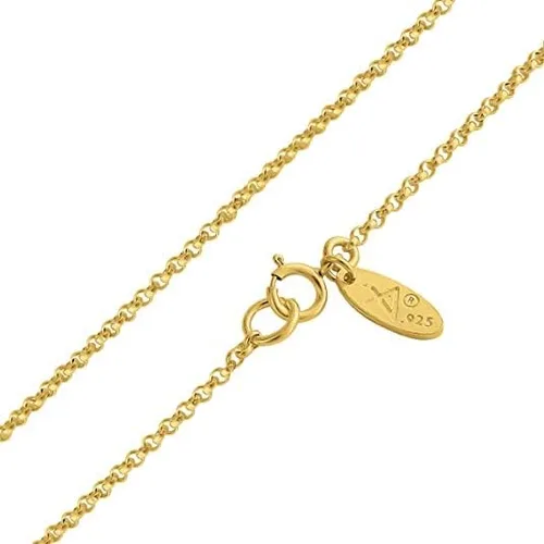 Vista 3 de AZAGGI Collar de plata de ley 925 chapada en oro de 14 quilates con dije de medalla religiosa y medalla