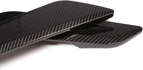 Vista 7 de YIWANG Estilo de fibra de carbono ABS ala lateral ventilación de aire cubierta 2 unids para BMW 5 serie G30 2017 2018 2019 accesorios de coche
