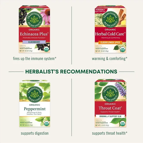 Vista 7 de Traditional Medicinals Té orgánico que respira fácilmente, promueve la salud respiratoria, 16 bolsas de té