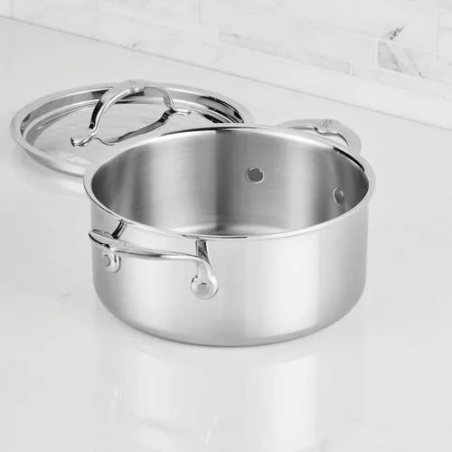 Vista 9 de Hestan ProBond Luxe Olla de sopa de 3 cuartos con tapa, acero inoxidable revestido profesional, construcción ProCore con revestimiento de tres
