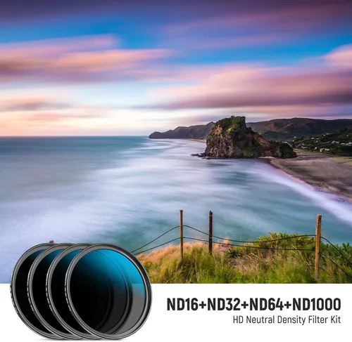Vista 5 de NEEWER Kit de filtro de lente de 2.638 in (UV, CPL, FLD, ND2, ND4, ND8, parasol de lente, tapa de lente) y ND16/ND32/ND64/ND1000 compatible
