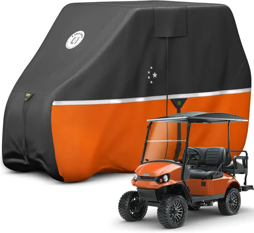 Vista 14 de Cubierta impermeable para carrito de golf, tela de grado marino resistente, ajuste universal para la mayoría de marcas 2/2+2/4+2 pasajeros Yamaha