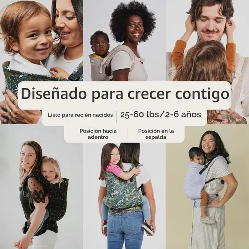 Vista 4 de Baby Tula - Portabebés ergonómico de lino